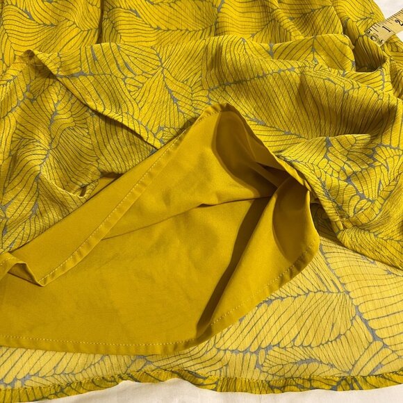 LULUS DRESS WOMENS YELLOW WITH GRAY SIZE M - Picture 9 of 13